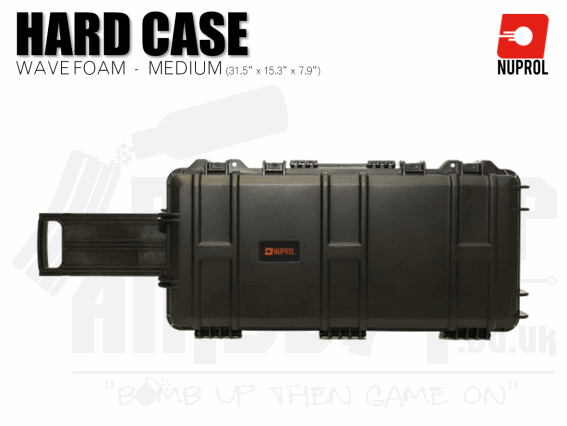 Nuprol Medium Hard Case (Wave Foam) - Black