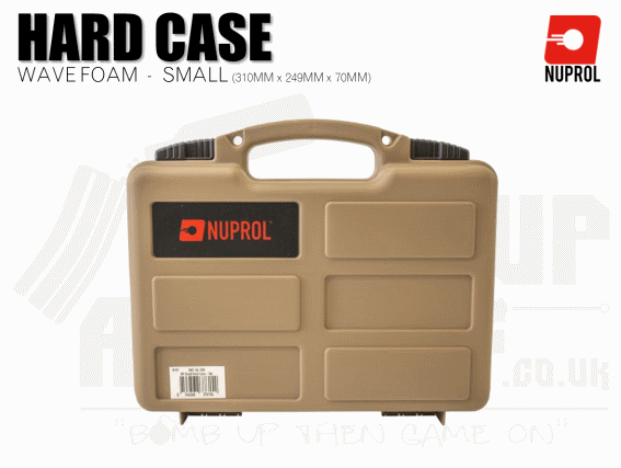 Nuprol Small Hard Case (Wave Foam) - Tan
