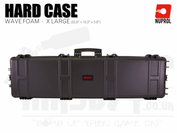 Nuprol Extra Large Hard Case (Wave Foam) - Black