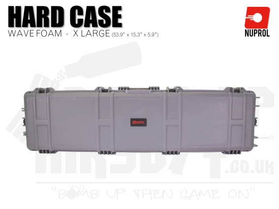 Nuprol Extra Large Hard Case (Wave Foam) - Grey