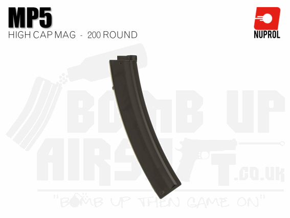 Nuprol MP5 High Cap Mag 200 Rounds