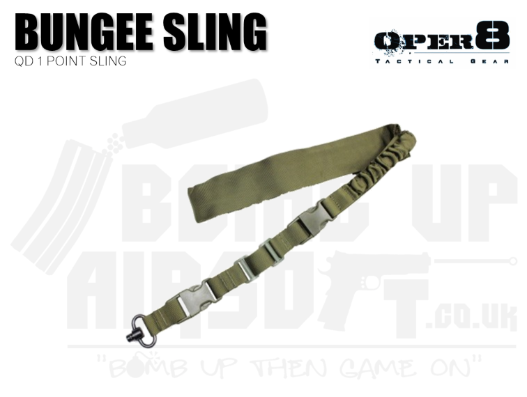 Oper8 Tactical QD 1 Point Sling - OD Green