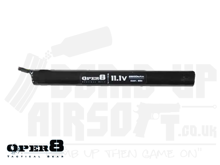 Oper8 11.1v Li-Ion 2500mah Stick Style battery - Deans