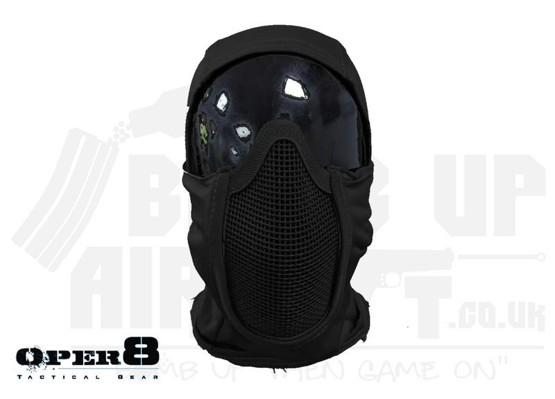 Oper8 Raptor Balaclava Mask With Mouth Protection - Black