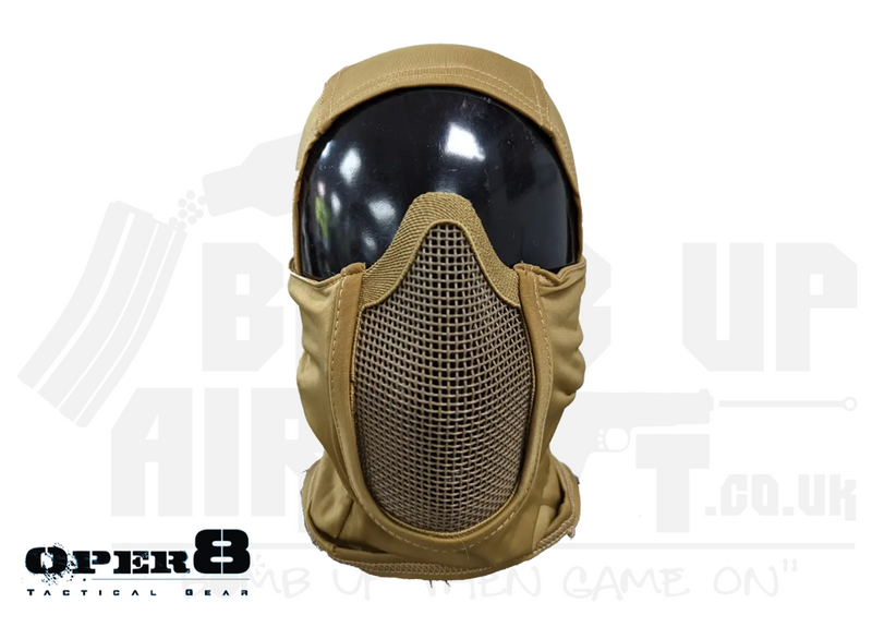 Oper8 Raptor Balaclava Mask With Mouth Protection - Tan