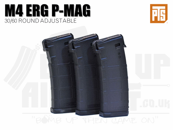 PTS Enhanced Polymer Magazine (ERG AEG) 30/60 Rounds - 3 Pack