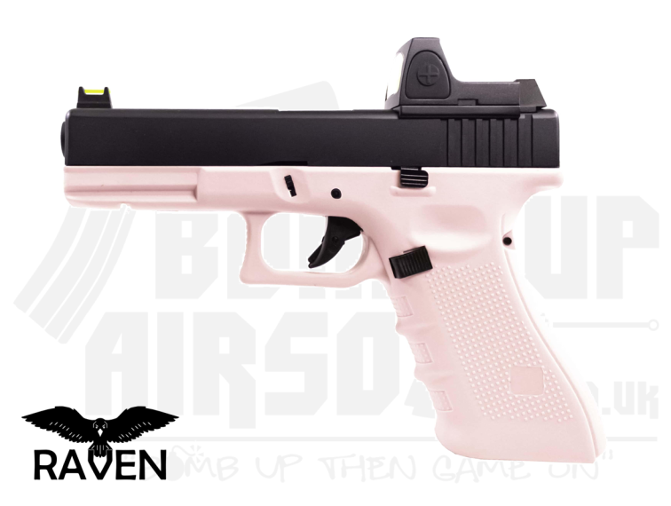 Raven EU17 With BDS GBB Airsoft Pistol - Black/Pink
