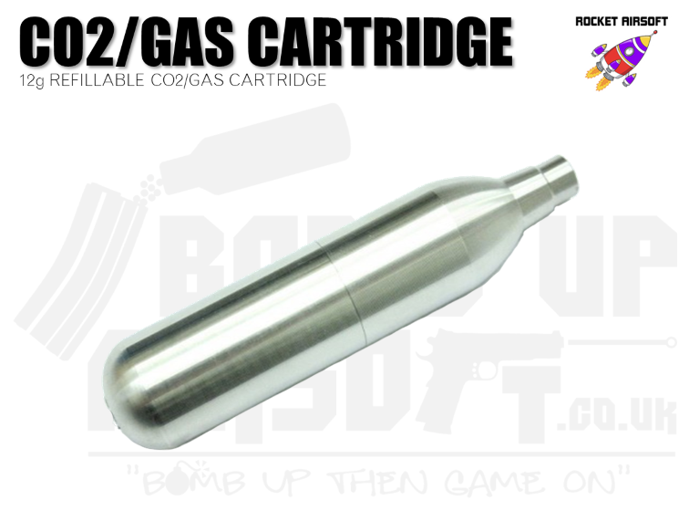 Rocket (SHS/PPS) 12g Refillable Co2/Gas Cartridge