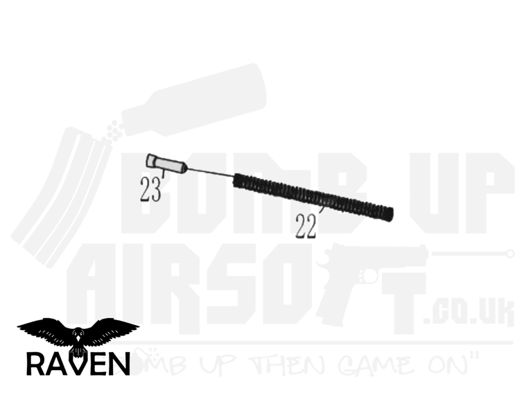 Raven EU Series Nozzle Return Spring & Guide