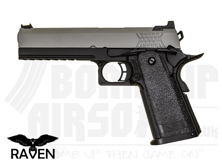 Raven Hi-Capa 5.1 GBB Airsoft Pistol - Black and Grey