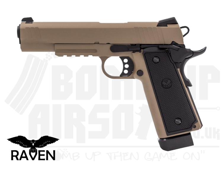Raven Hi-Capa R14 R GBB Airsoft Pistol - Full Tan