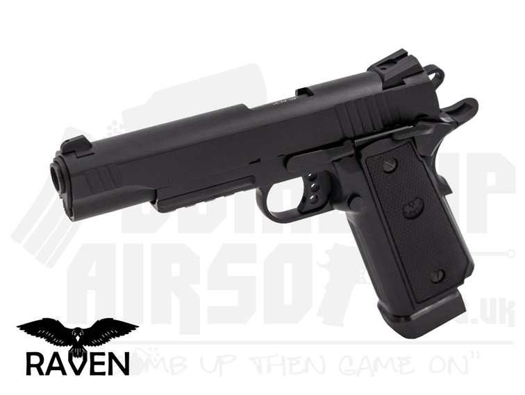 Raven Hi-Capa R14 Railed GBB Airsoft Pistol - Black