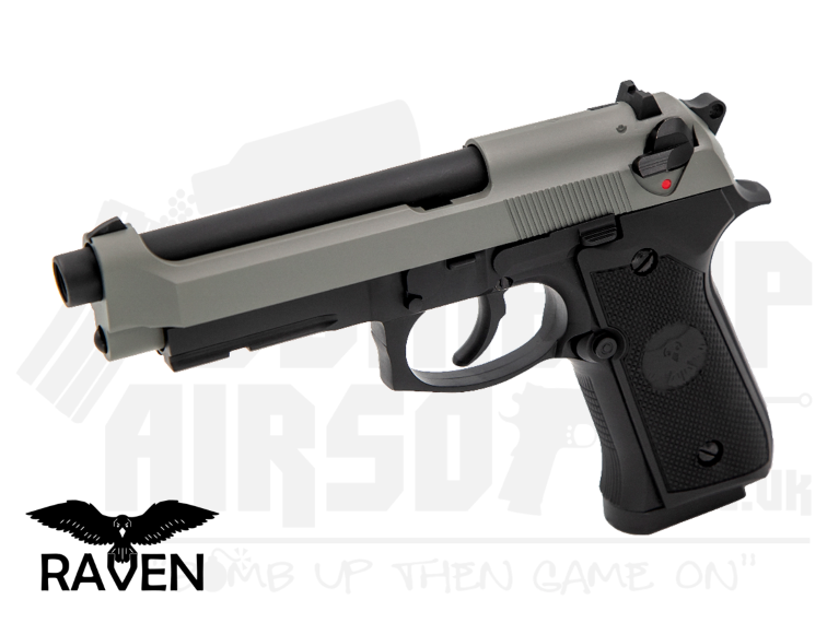 Raven R9 GBB Airsoft Pistol - Grey Slide