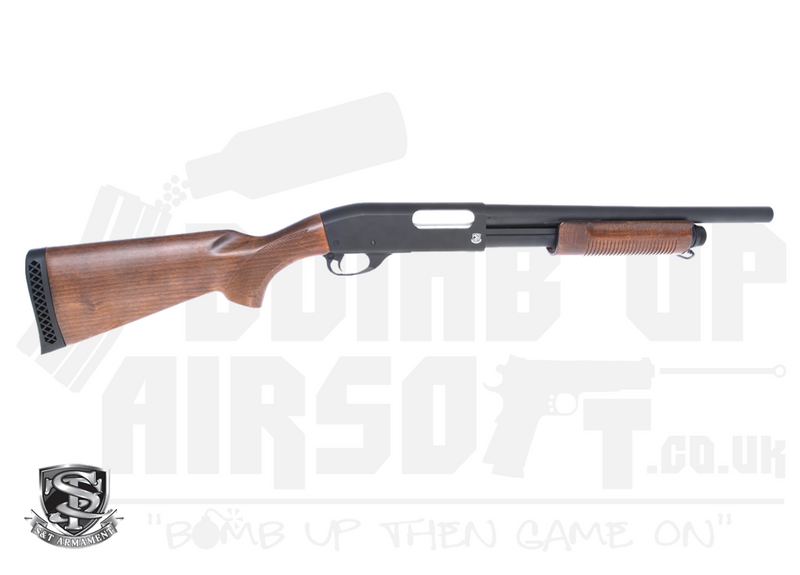 S&T M870 Medium Model Shotgun Real Wood
