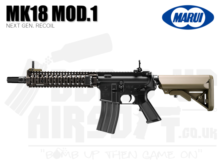 Tokyo Marui MK18 Mod1 Next Gen Recoil AEG Rifle - Tan