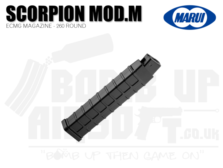 Tokyo Marui Scorpion 260 Round Mod M Magazine - Black
