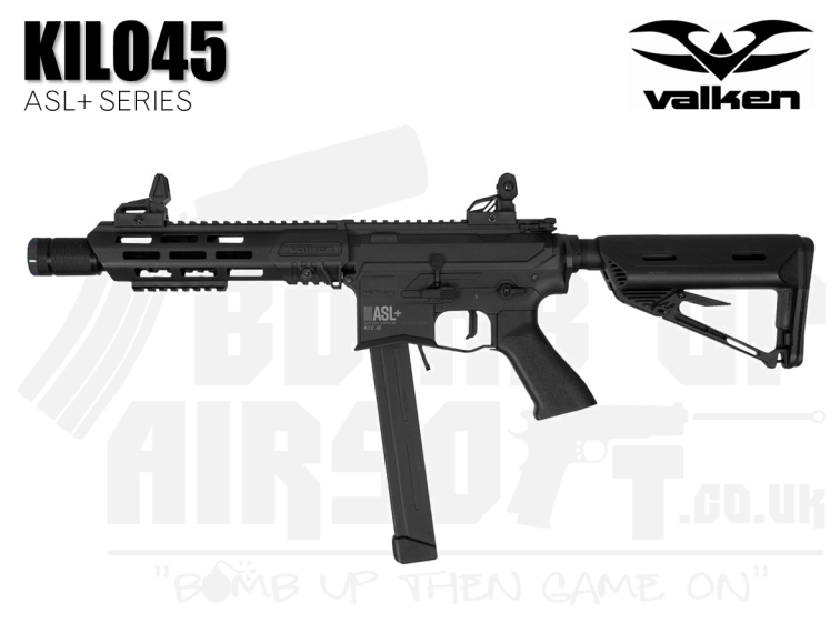Valken ASL+ Series Kilo45 - Black SMG AEG