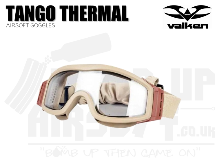 Valken Tango Thermal Airsoft Goggles (Tan)