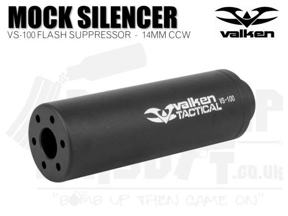 Valken Tactical Mock Flash Suppressor 14mm CCW Black