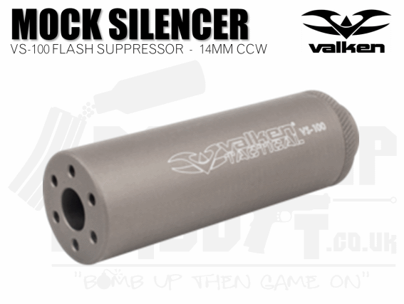 Valken Tactical Mock Flash Suppressor 14mm CCW Tan