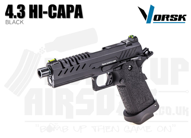 Vorsk Hi-Capa 4.3 Black GBB Airsoft Pistol