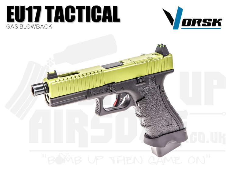 Vorsk EU17 Tactical Black/Green GBB Airsoft Pistol