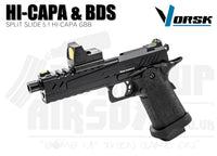Vorsk Hi-Capa 5.1 Split Slide With BDS GBB Airsoft Pistol - Black
