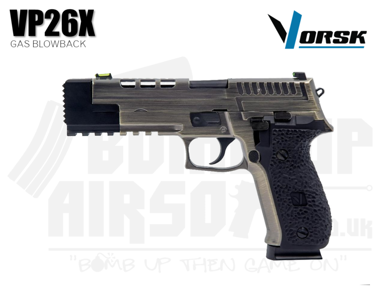 Vorsk VP26X GBB Airsoft Pistol - Brushed Alu