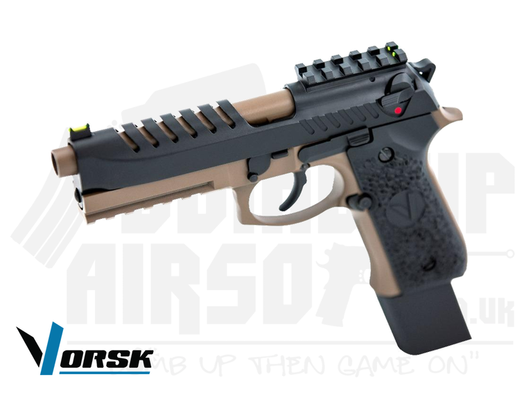 Vorsk VM9 GBB Airsoft Pistol - Dark Earth