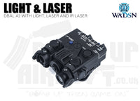 WADSN DBAL-A2 Flashlight and Red/IR Laser - Black
