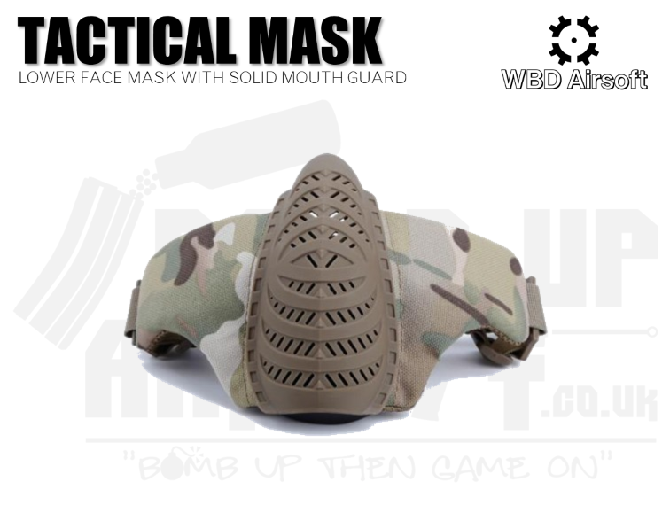 WBD Tactical Mask with Solid Mouth Guard - Multicam