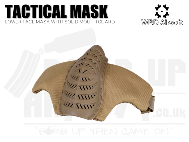 WBD Tactical Mask with Solid Mouth Guard - Tan