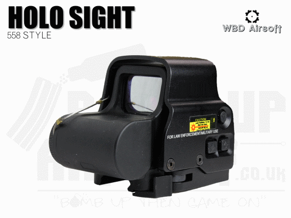 WBD Airsoft Holo Sight 558 Style With QD Mount