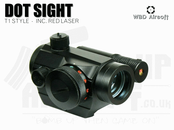 T1 STYLE AIRSOFT SIGHT WITH LASER