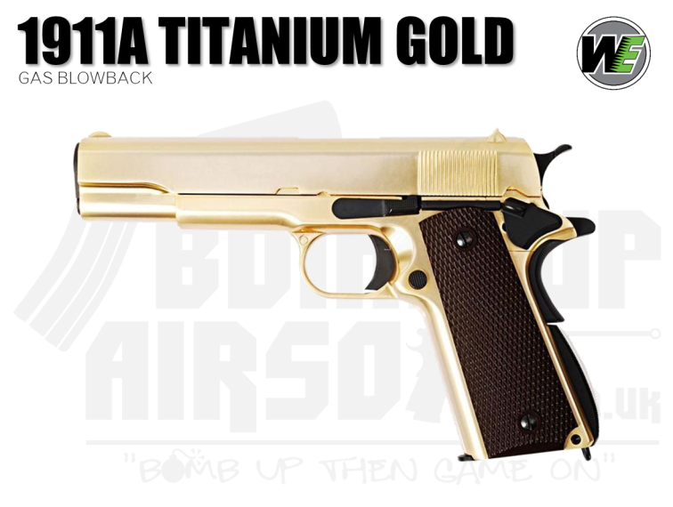 WE 1911 - A - Titanium Gold GBB Airsoft Pistol