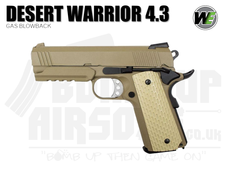 WE Desert Warrior 4.3 - Tan - GBB Pistol