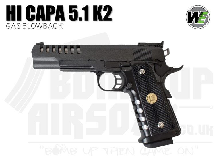 WE Airsoft Hi-Capa 5.1 K2 GBB Airsoft Pistol