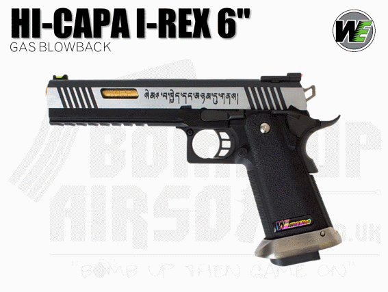 WE Hi-Capa I-Rex 6 Gold Barrel - GBB Airsoft Pistol