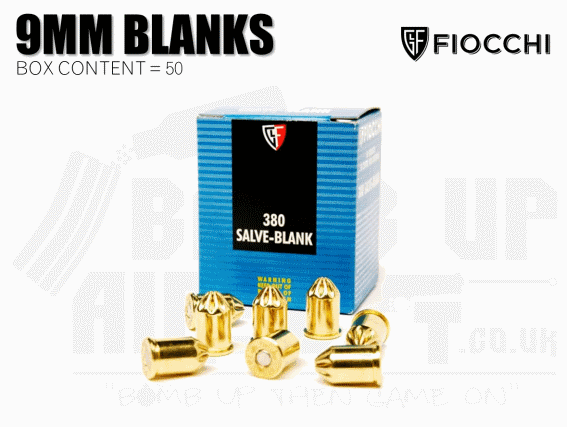 Fiocchi 9mm Blanks x 50