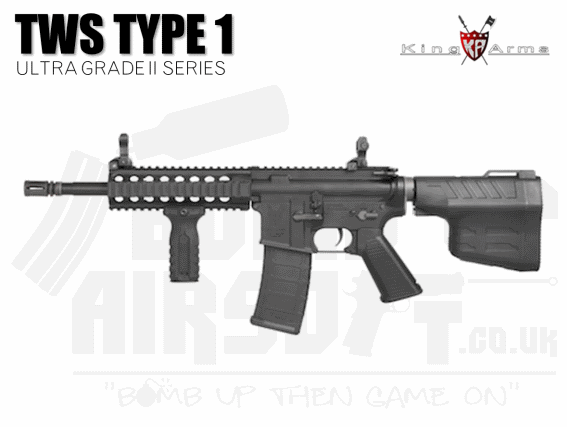 King Arms M4 TWS Type 1 - Black Ultra Grade II