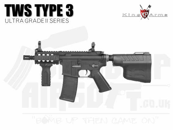 King Arms M4 TWS Type 3 - Black Ultra Grade II