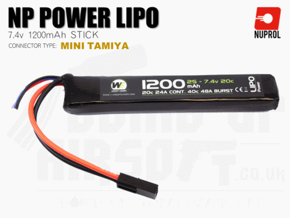 NUPROL LIPO 7.4V 1200MAH STICK