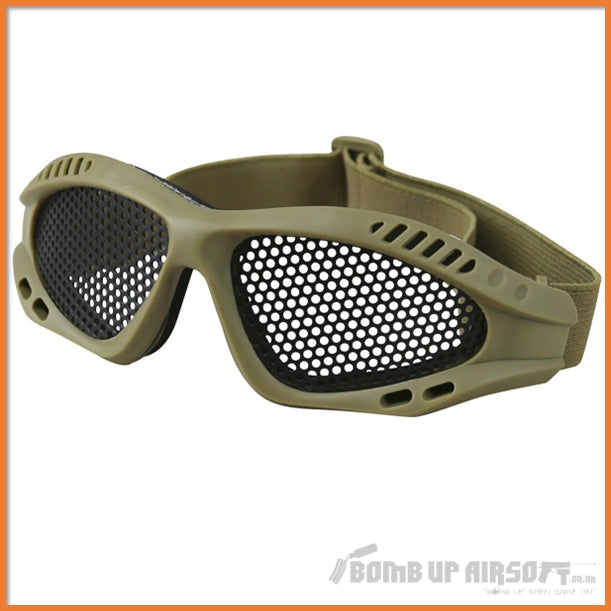 Tactical Mesh Glasses Tan